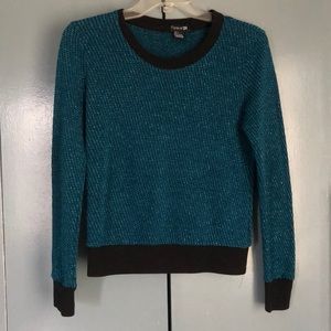 Blue & shiny sweater